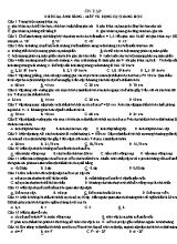Bài tập trắc nghiệm môn Vật lý Lớp 11 Khúc xạ ánh sáng - Mắt và dụng cụ quang học